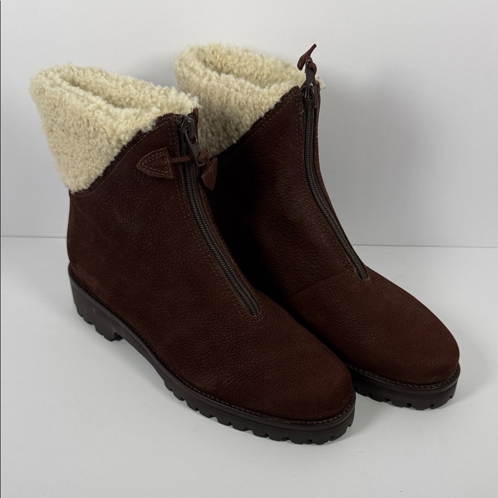 Cole Haan Brown Shearling-Lined Winter Boots